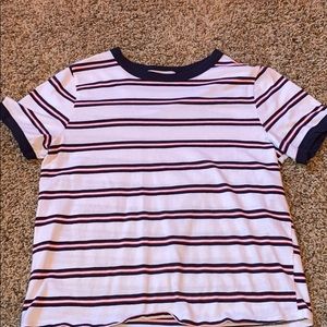 Short sleeve striped shirt